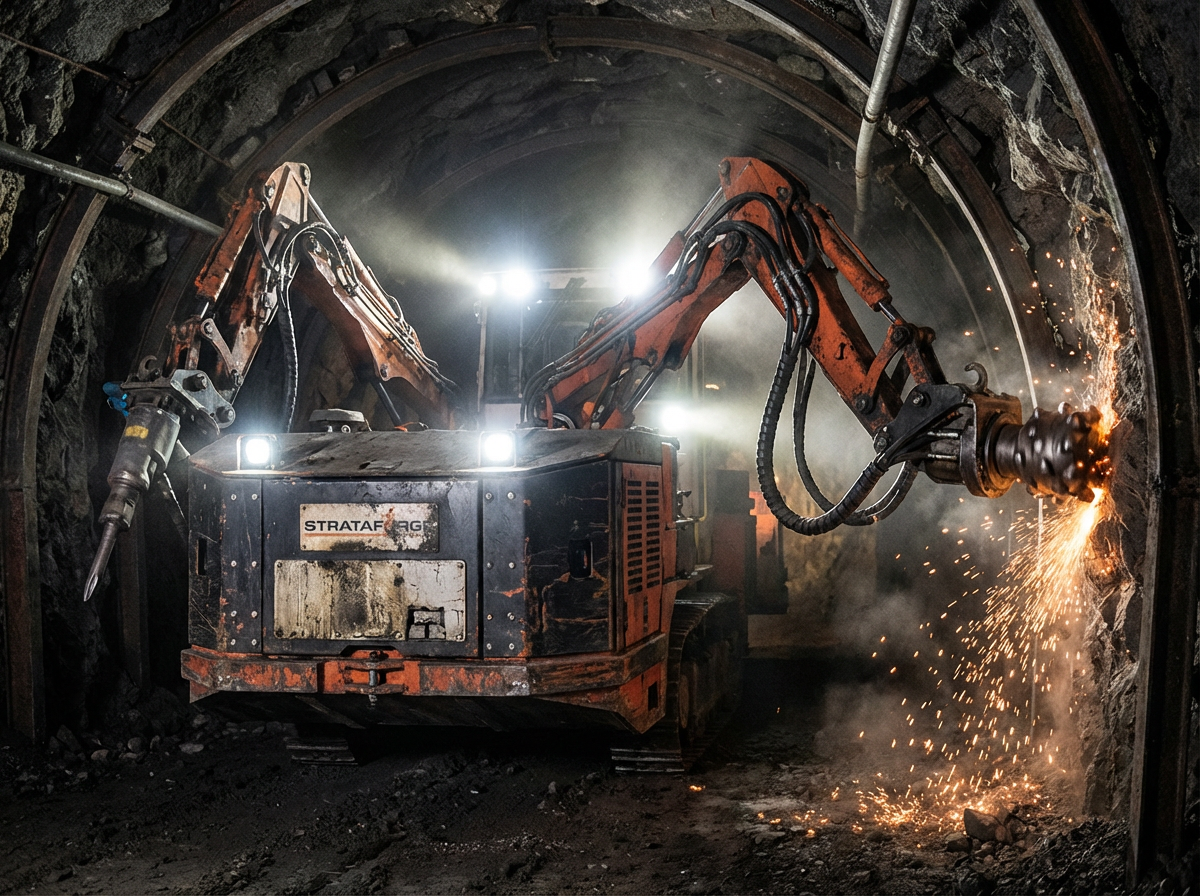 VXM Mining Robot underground tunnel