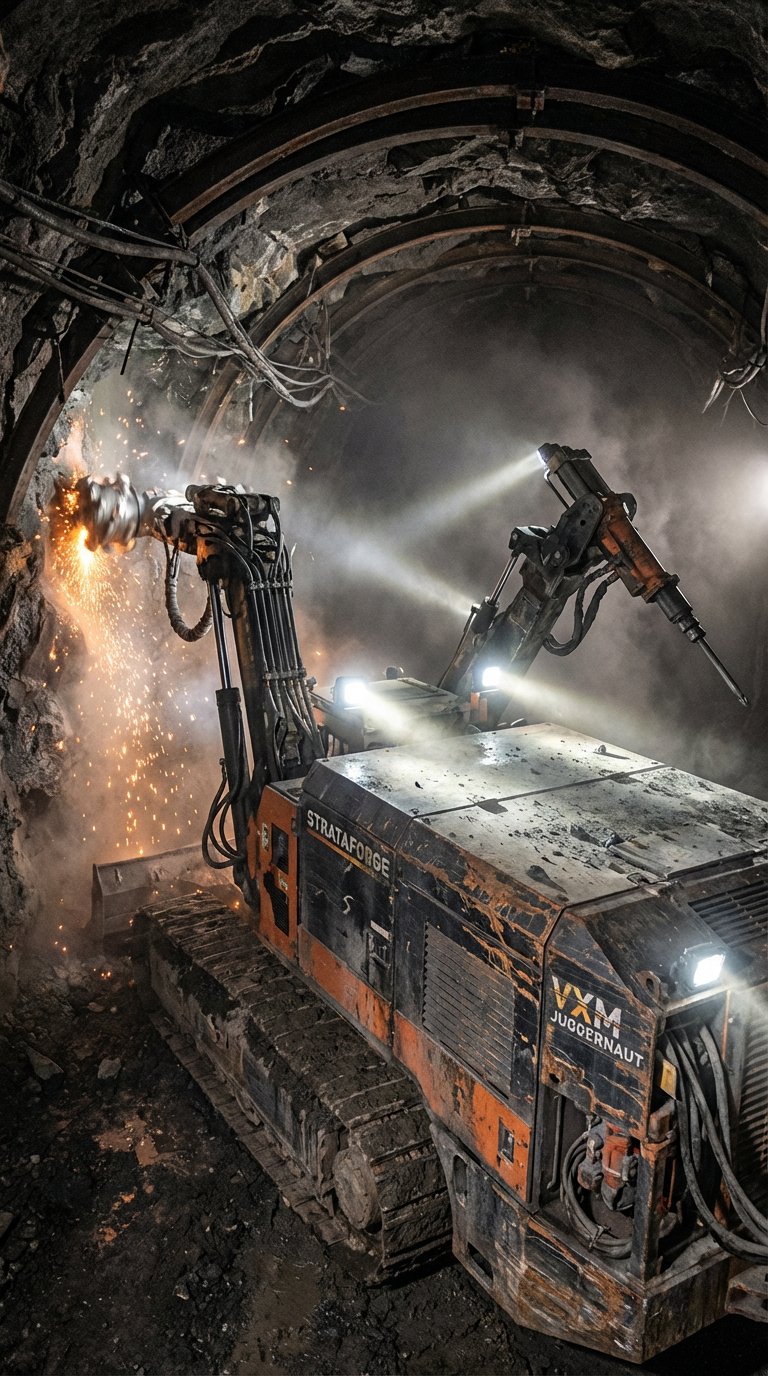 Autonomous mining robot