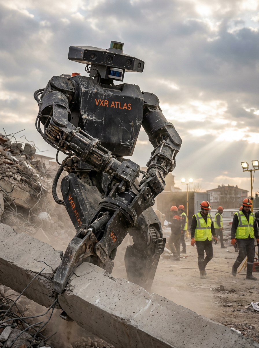 VXR Atlas disaster relief robot